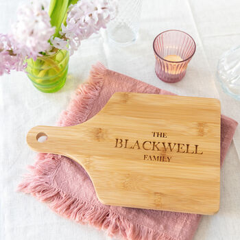 Personalised Wooden Easter Family Chopping Board, 2 of 4