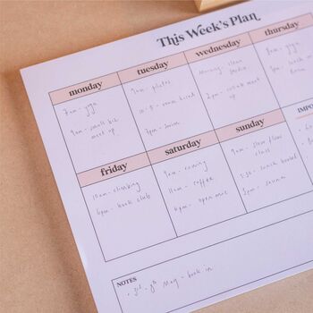 A4 Weekly Planner Pad | Minimal Aesthetic, 3 of 7