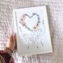 Personalised Family Heart Flowers Hand Illustration, thumbnail 5 of 6