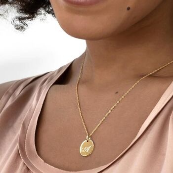 Personalised 18 K Gold Plated Initial Necklace, 7 of 10