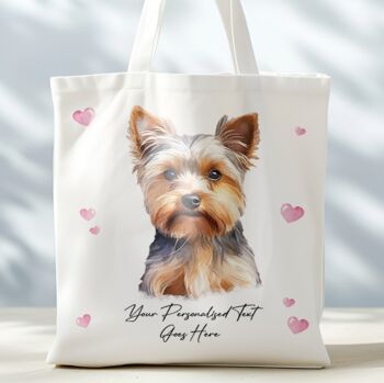 Personalised Tote Bag. Dog With Love Hearts. Multiple Breeds And Colour Options, 12 of 12