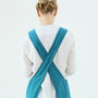 Stone Washed Linen Back Cross Aprons Various Colours, thumbnail 2 of 8