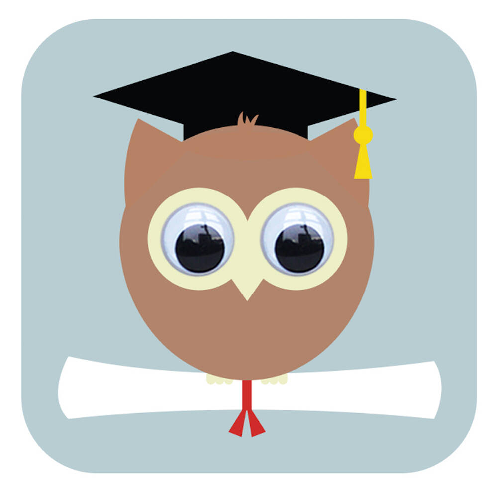 Personalised Graduation School Leaver Message Book OWL 2