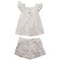 Ladies White Cotton Short Pyjama Set 'Margo', thumbnail 7 of 7