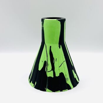 Graffiti Black And Green Vase, 5 of 10