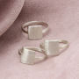 Personalised Square Affirmation Ring, thumbnail 4 of 8