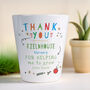 Thank You Teacher Ceramic Plant Pot, thumbnail 1 of 6