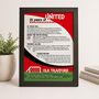 Personalised 21st Birthday Print 'Lifetime Of Support' Gift For Football Fan 50 Clubs Available, thumbnail 12 of 12