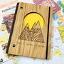 Personalised Wooden Travel Planner Notebook, thumbnail 1 of 4