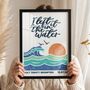 ‘I Left It In The Water’ Personalised Baptism Print, thumbnail 4 of 11
