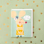 Mini Mouse In A Yellow Dress Birthday Card, thumbnail 4 of 5