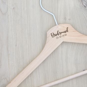 Personalised Wooden Clothes Hangers, 2 of 4