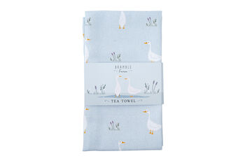 Bramble Farm Duck Illustrated Tea Towel, 3 of 5
