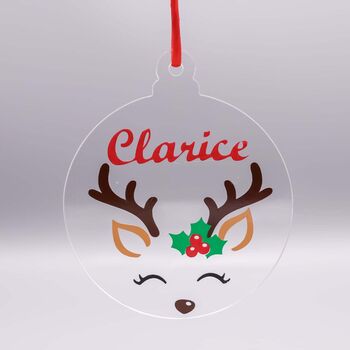 Personalised Christmas Tree Disc Bauble, Various Styles, 4 of 10