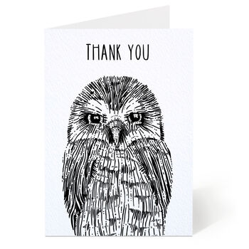 Thank You Owl Greeting Card, 2 of 6
