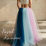 Tulle Rainbow Wedding Skirt, thumbnail 3 of 11