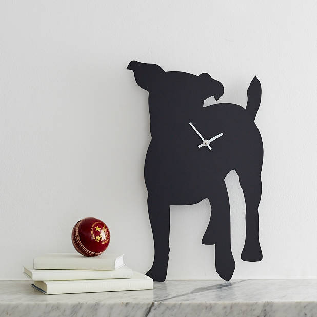 Jack Russell Clock With Wagging Tail, 1 of 3