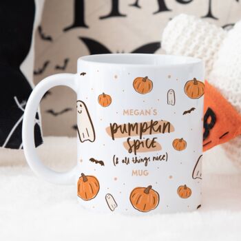 Personalised Pumpkin Spice And All Things Nice Mug, 2 of 2