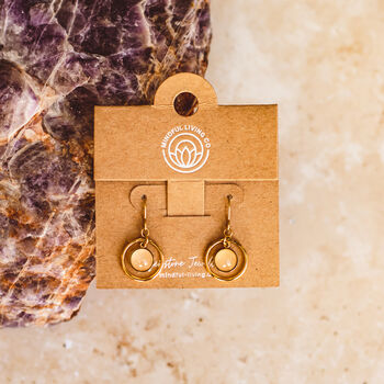 Crystal Hoop And Dangle Earrings – 18 K Plated, 7 of 11