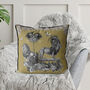 Lion Cushion In Honey Gold, thumbnail 4 of 6
