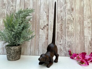 Dog Shaped Metal Kitchen Roll Holder Free Standing Gift, 3 of 10
