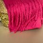 Super Soft Chunky Tassel Scarf In Hot Pink, thumbnail 3 of 3