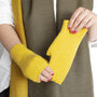 Cosy Knit Plain Colour Fingerless Gloves, thumbnail 1 of 12