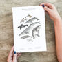 Whales And Dolphins Unframed Watercolour Print, thumbnail 4 of 6