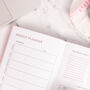 Undated Weekly Pink A5 Planner Notebook Diary, thumbnail 2 of 5