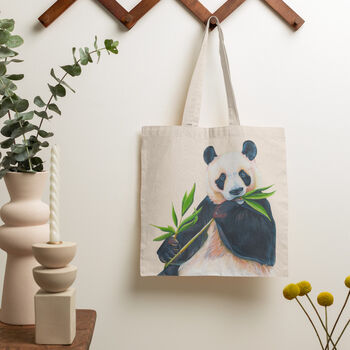 Giant Panda Canvas Tote Bag, 4 of 6