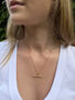 Mini T Bar Necklace In 18ct Gold Vermeil Or Sterling Silver, thumbnail 1 of 7