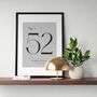 Custom House Number Address Print Home Gift, thumbnail 6 of 6