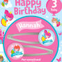 Personalised Fairy Wishes Birthday Hair Clips, thumbnail 3 of 5