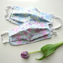 Cotton Floral Face Mask, thumbnail 4 of 5