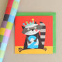 Raccoon 2nd Birthday Card, thumbnail 2 of 4