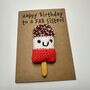 Personalised Fab Lolly Crochet Birthday Card Handmade, thumbnail 6 of 10