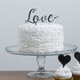 Script Love Cake Topper, thumbnail 3 of 4