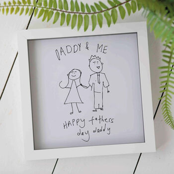Personalised Children's Drawing Glass Printed Frame Multiple Sizes, 2 of 2
