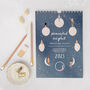 Moon And Stars Celestial Personalised 2023 A4 Calendar, thumbnail 3 of 5