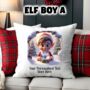 Personalised Christmas Elf Breakout Gift Cushion, thumbnail 3 of 6