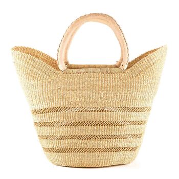 Open Weave Natural Shopping Basket, 3 of 6