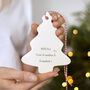 Personalised Baby’s First Christmas Tree Decoration, thumbnail 4 of 5