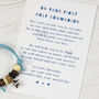 Boy's Holy Communion Bracelet With Poem, thumbnail 4 of 12