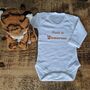 Custom New Baby Announcement Babygrow – Personalised Pregnancy Reveal, thumbnail 3 of 6