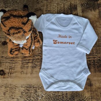 Custom New Baby Announcement Babygrow – Personalised Pregnancy Reveal, 3 of 6