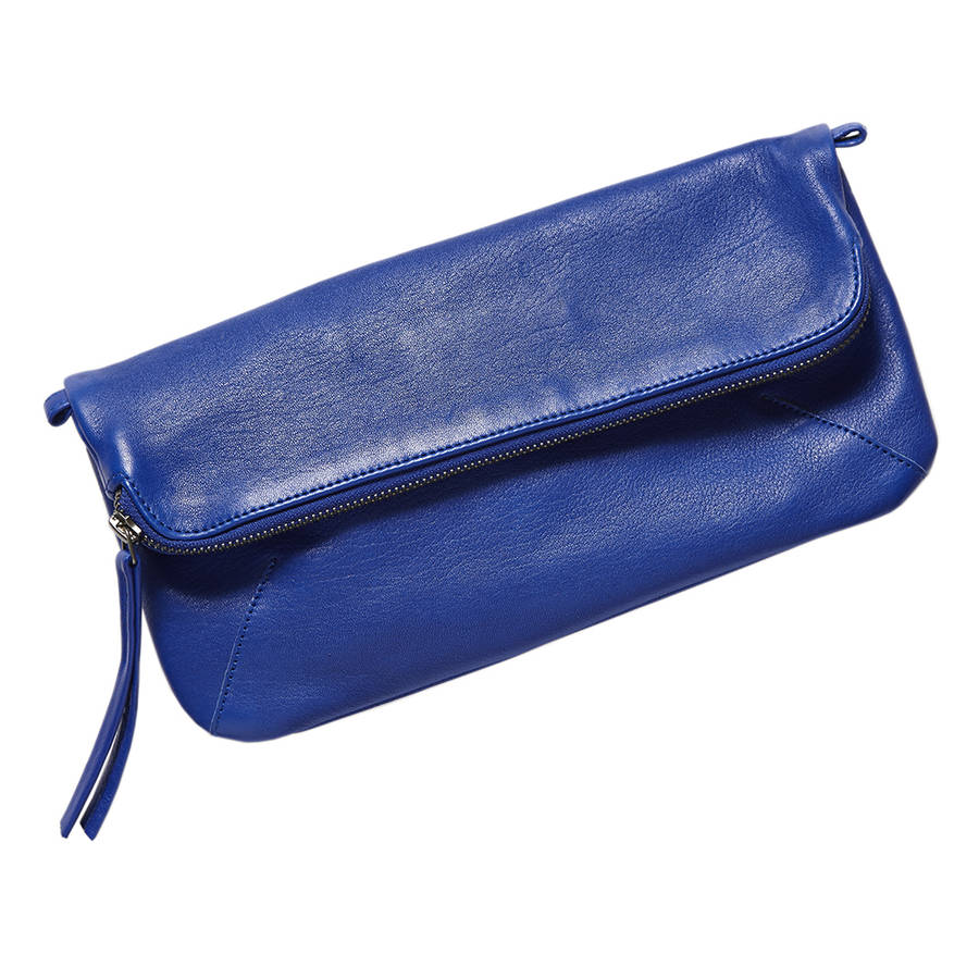 leather clutch bag by cove | notonthehighstreet.com