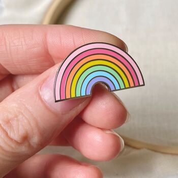 Pastel Rainbow Enamel Pin Badge, 4 of 10