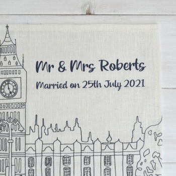 Personalised London Linen Napkin Sets, 2 of 12