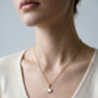 Gingko 18 K Gold Plated Shell Pendant Necklace, thumbnail 2 of 5