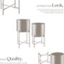 Plant Stand Pot Indoor Outdoor Metal Stands Set Of Two, thumbnail 11 of 12